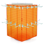 Azar Displays Pegboard + Hooks / Orange / 14 inches Display Racks