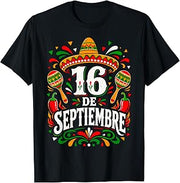 Mexican Independence Day September 16 Fiesta Artwork T-Shirt