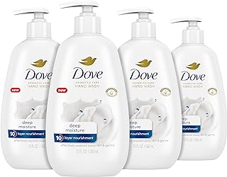 Dove Advanced Care Hand Wash Deep Moisture for Soft, Smooth 4 Count 12 oz