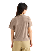 Tri-Blend Short-Sleeve Pocket Tee by The North Face – XX-Large, Recycled Polyester Blend, Garnet White Heather, Model NF0A8HZ10D5