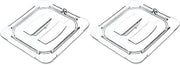 Carlisle FoodService Products 10310U07 StorPlus Sixth Size Polycarbonate Universal Handled Food Pan Lid, Clear (Pack of 2)