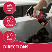 Daily Cooktop Cleaner & Degreaser by Weiman – 22 Fl Oz (Pack of 1), 22 Oz With Microfiber Cloth, Model 649PK2
