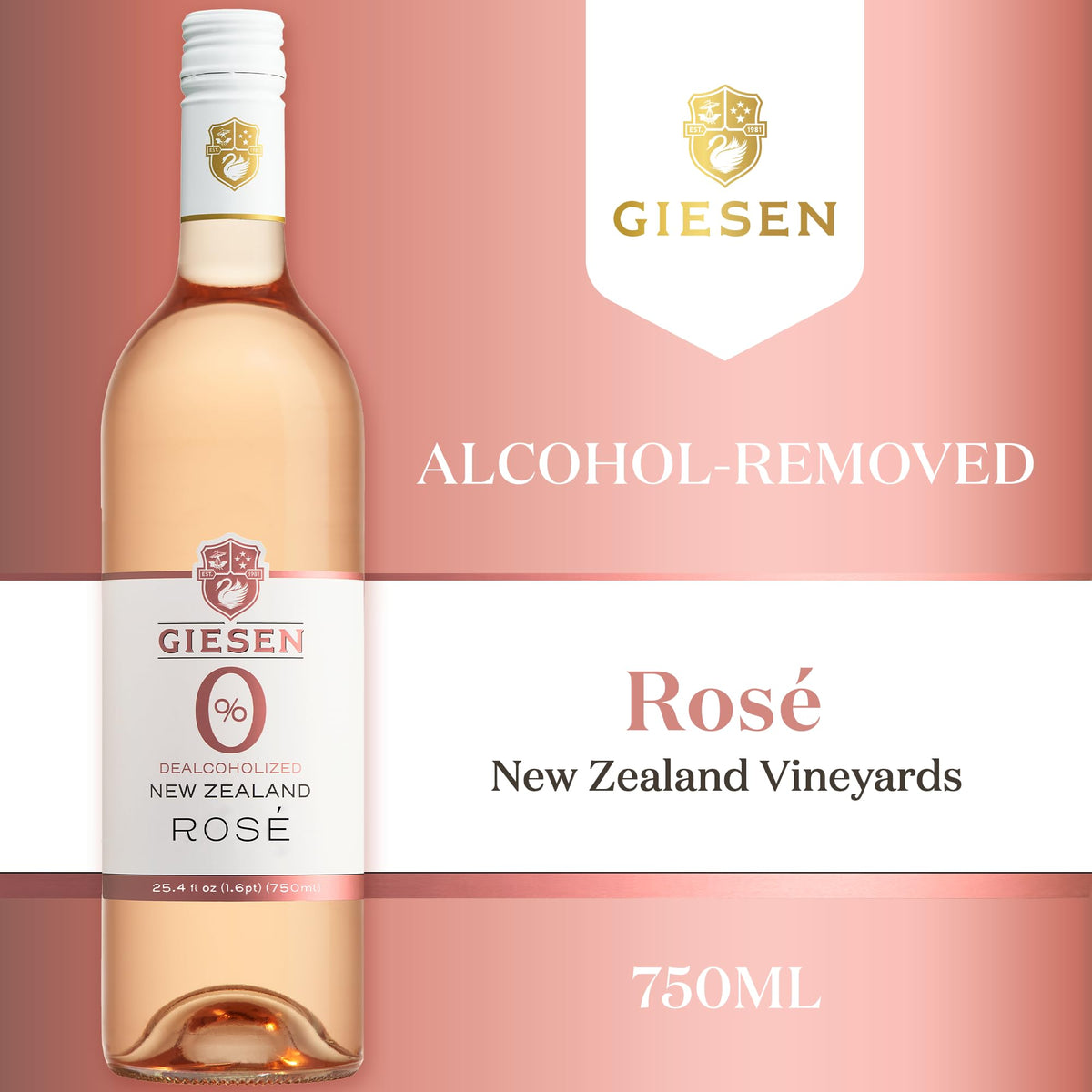 0% Range Mixed Pack 750ml x 6 (1ea) by Giesen – 750ml, pale straw