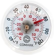 Comark Indoor/Outdoor Stick-on Thermometer