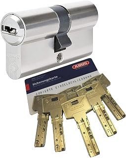 ABUS Bravus.2000 Security Double Cylinder with 6 Keys 30 / 35 mm Length with Security Card / Highest Copy Protection / Emergency & Risk function