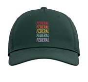 Federal Adjustable Printed Baseball Hat by Federal Apparel – Cotton, Dark Green