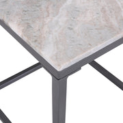 Jofran Wynn Modern Luxe Solid Marble Square End Table in Grey by Jofran Inc. – Marble, Grey Marble, Model 2568-3