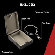 SentrySafe Black / 0.05 cubic feet / Key Lock Security Lock Boxes