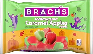 Brach's Mellowcreme Caramel Apples, Halloween Candy, 9 oz Bag