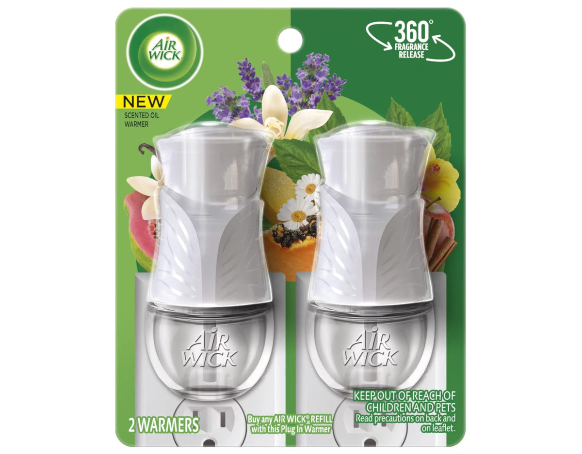Scented Oil Air Freshener Warmer by Air Wick – 1 Count (Pack of 18), White, Pack of 9, Model PPAX1434525