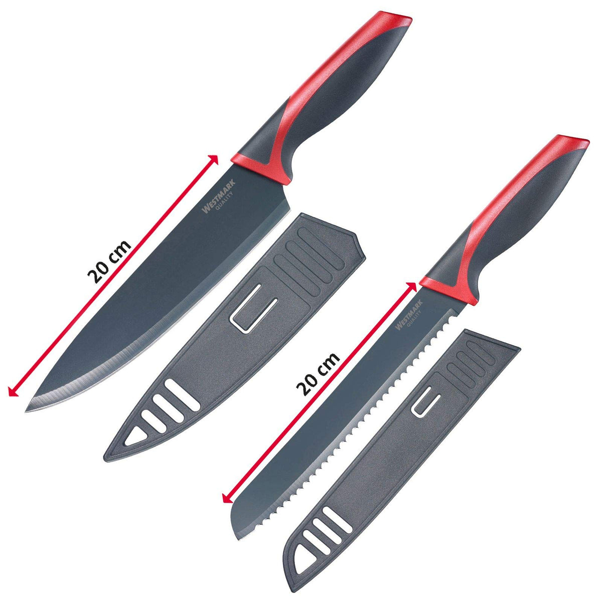 Kitchen Utensil Set Plastic Chopping Board Knife by Westmark – 5er Schneid-/Messer-Set, plastic, Pack of 5, Model 145222E6
