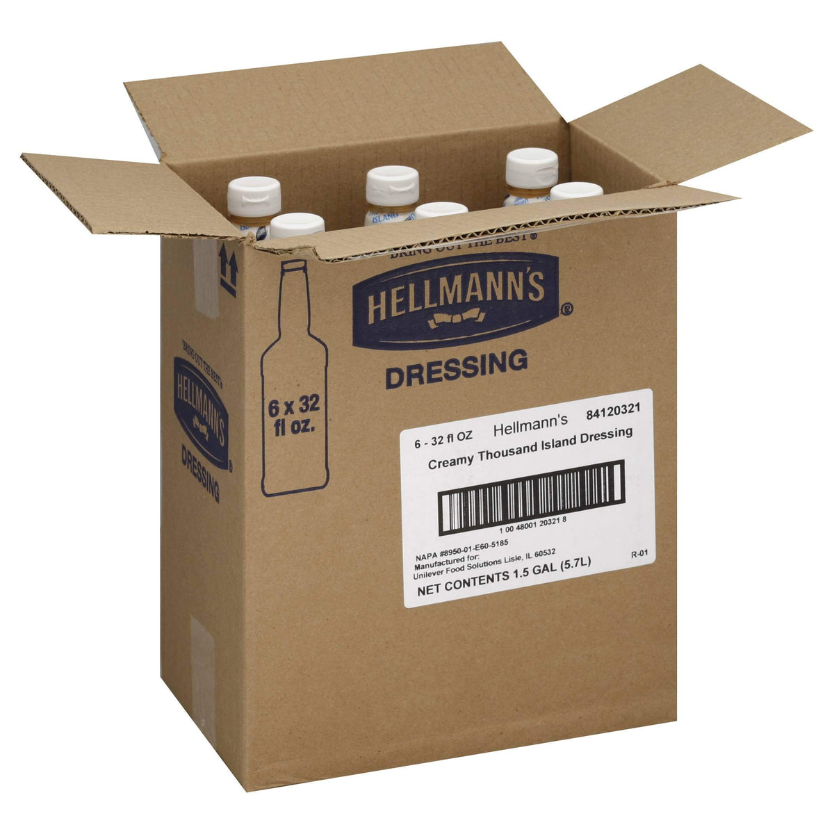 Hellmanns Thousand Island Dressing by HELLMANN'S – 32 Ounce, Pack of 6