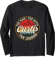Curtis The Man The Myth The Legend Personalized Name Long Sleeve T-Shirt