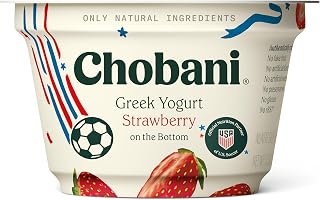 Chobani Non-Fat Greek Yogurt Strawberry on the Bottom 5.3oz