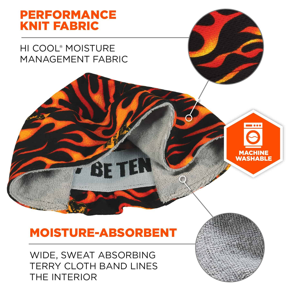 Ergodyne Yellow, Orange , Black / Each / 1 Skullies & Beanies