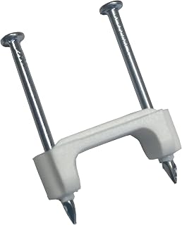 Gardner Bender PS-750B Plastic Staple, 1/2 in., 14/2, 12/2, 10/2 (NM) Cable, White