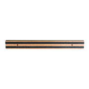 Magnetic Bar 12"L Wooden Base by Thunder Group – Wood and steel, Black and wood, Model WDGB012