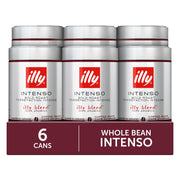 illy Intenso Bold Roast / 8.8 Ounce (Pack of 6) / Silver Roasted Coffee Beans