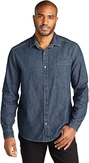 Port Authority Men's Long Sleeve Perfect Denim Shirt