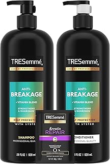 TRESemmé Shampoo & Conditioner, Anti-Breakage + Keratin Mask – Strengthening Products for Dry, Damaged Hair