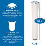Manufacturer Varies Cup Dispenser by San Jamar – 1 Count (Pack of 1), 10.0 fluid_ounces, Plastic, Beige, Model C4210PFSD