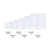 Classic white melamine dinnerware collection 12" square plate by Thunder Group – Large, Melamine, White, Model 29012WT