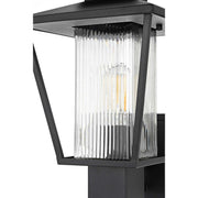 Gaul One Light Outdoor Wall Sconce Black by Lighting Design – Iron, Black, Model OD306W15BK