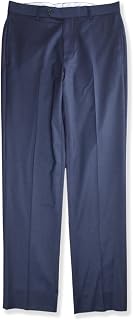 Brooks Brothers Mens Regular Fit Flat Front Reda Wool Blend Pants, (40W x 30L, 162508 Heather Blue)