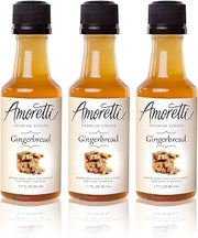 Amoretti Premium Gingerbread Syrups 50ml 3 Pack