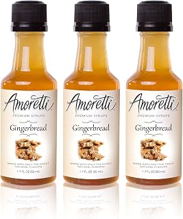 Amoretti Premium Gingerbread Syrups 50ml 3 Pack