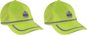 Ergodyne Mens High Visibility, Reflective Hat Cap, Lime, One Size US (Pack of 2)