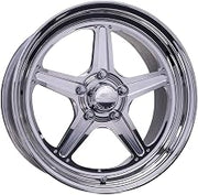 BILLET SPECIALTIES RS23580L6545 Wheel - Street Lite - 15 x 8 in - 4.500 in Backspace - 5 x 4.50 in Bolt Pattern - Aluminum - Polished/Machined Center - Polished Lip - Each