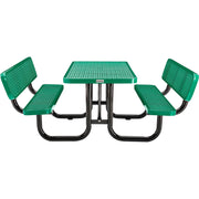 Global Industrial Green / 72"L x 83"W x 33"H / Industrial Picnic Tables