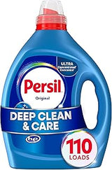 Persil Original Liquid Laundry Detergent, 110 Loads, 82.5 Fl Oz | Deep Clean & Care, Helps Protect Colors, Tackles Tough Stains, Ultra Concentrated Formula, HE Safe, All Water Temperatures