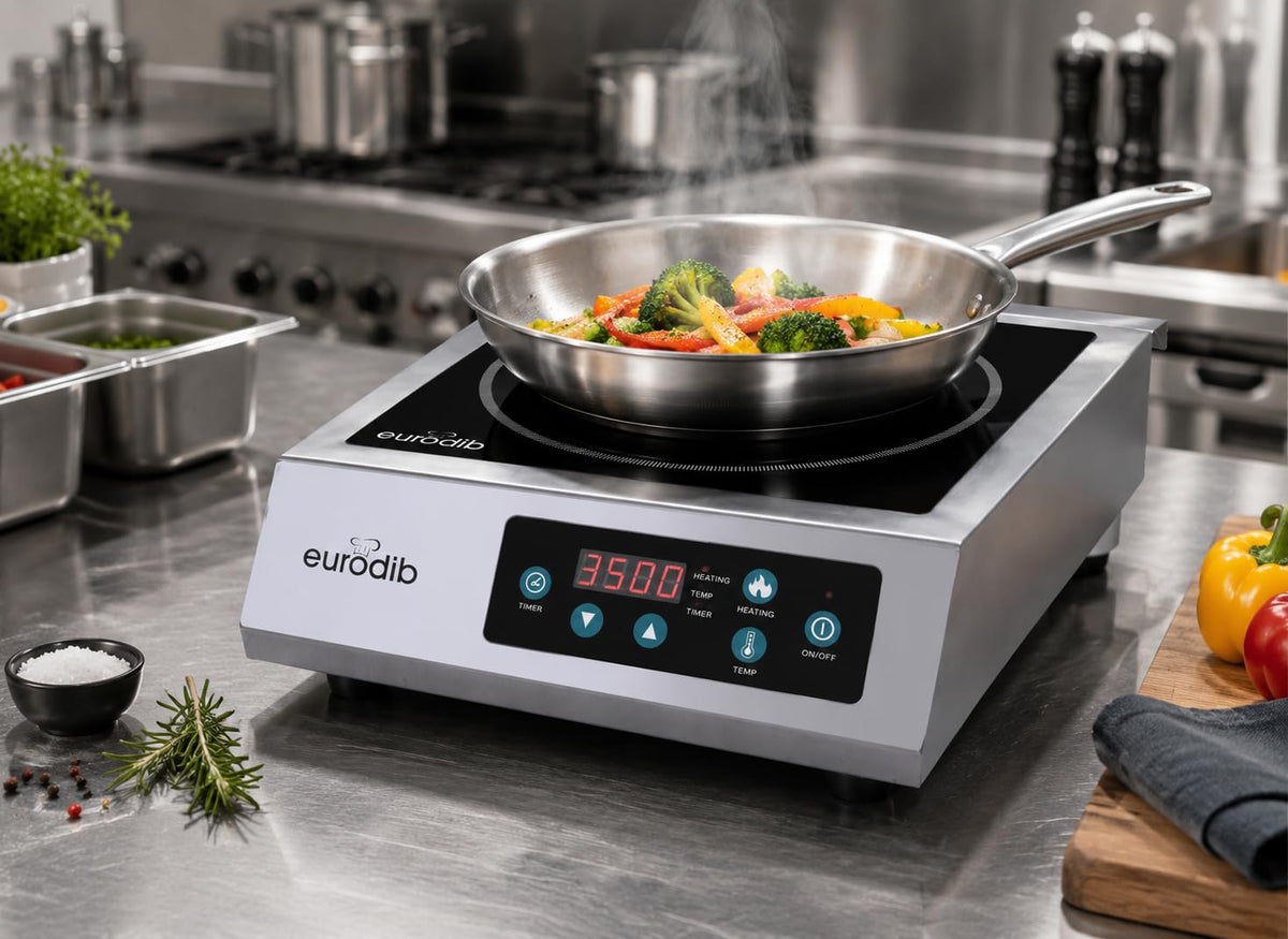 Commercial Induction Cooktop by Eurodib – Stainless Steel, Model CI3500