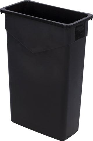 TrimLine Rectangle Waste Container Trash Can Only by Carlisle FoodService Products – 23 Gallon (Pack of 1), 23.0 gallons, Polyethylene (PE), Black, Model 34202303