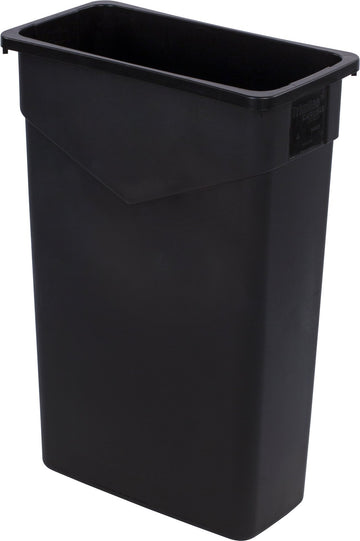 TrimLine Rectangle Waste Container Trash Can Only by Carlisle FoodService Products – 23 Gallon (Pack of 1), 23.0 gallons, Polyethylene (PE), Black, Model 34202303