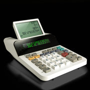 Compact Cordless Paperless Business Calculator () by Sharp – Compact, Plastic, White, Model EL-1501