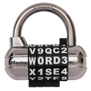 [Regular Import Goods] Word Variable Type Padlock by Master Lock – ブラック, Model 1534JADBLK