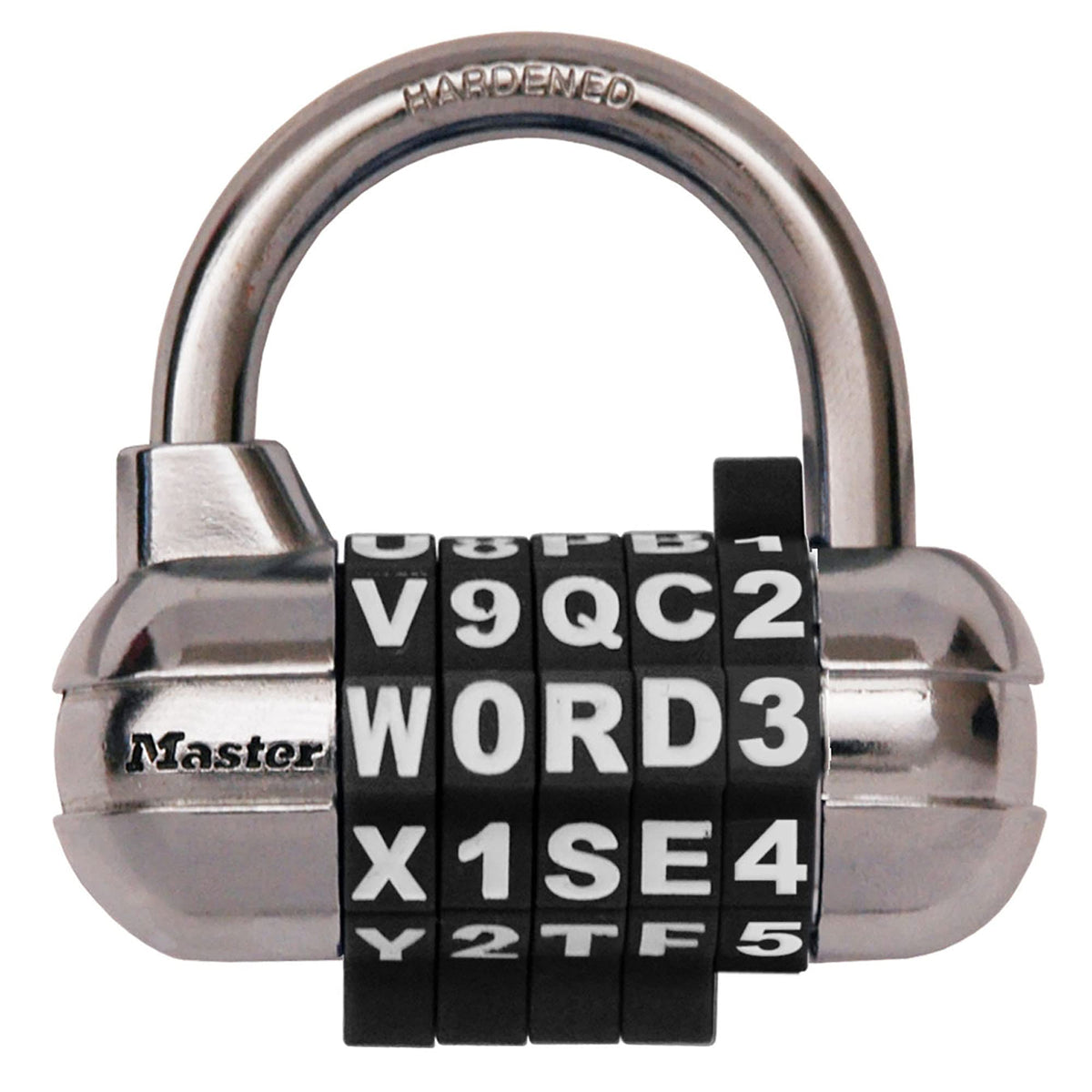 [Regular Import Goods] Word Variable Type Padlock by Master Lock – ブラック, Model 1534JADBLK