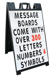 Signicade Curb Sign/A-Frame 24x36" Color:Black by Plasticade – 24x36 inches, Plastic, Black, Model sd-130NS-BK