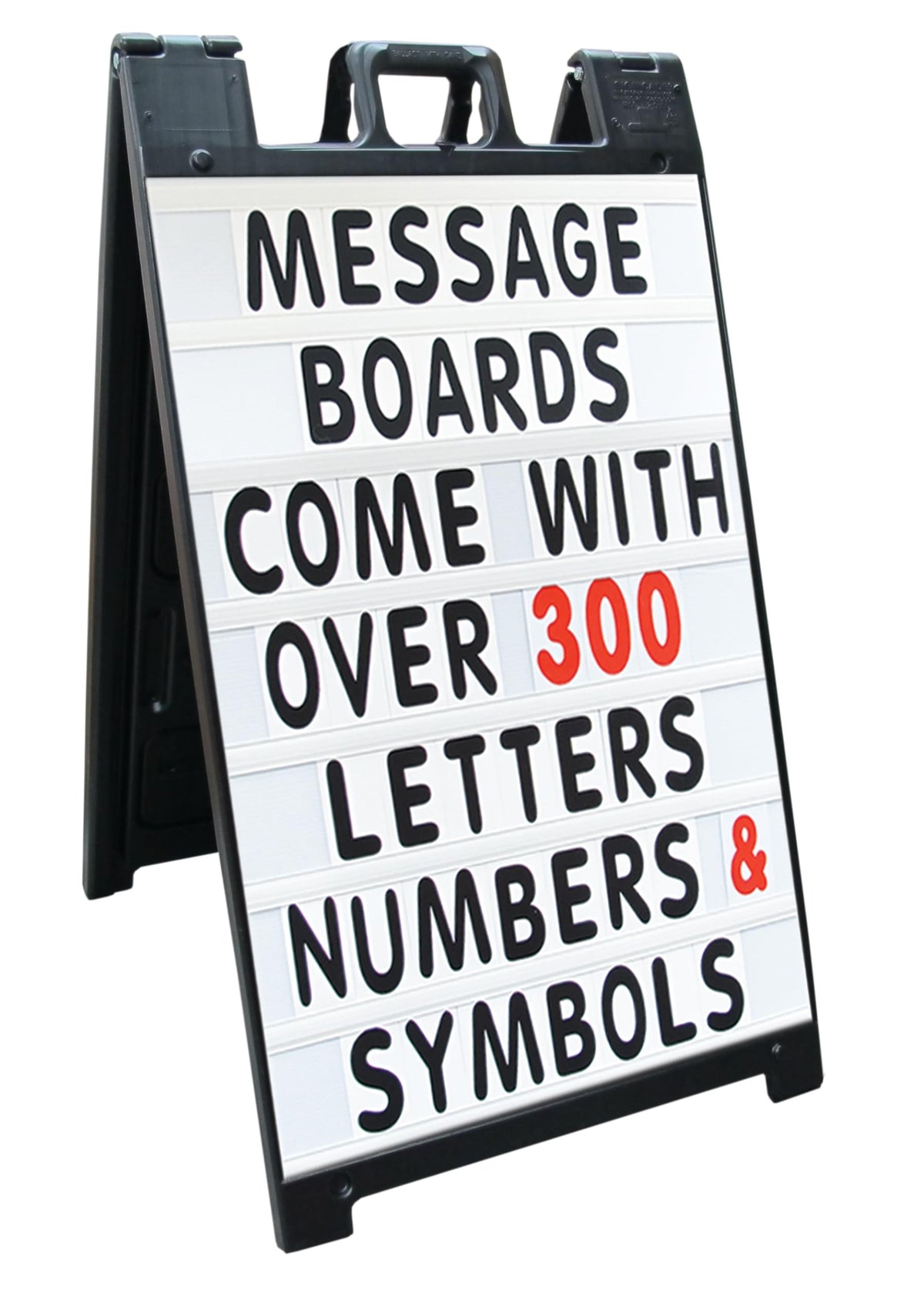 Signicade Curb Sign/A-Frame 24x36" Color:Black by Plasticade – 24x36 inches, Plastic, Black, Model sd-130NS-BK