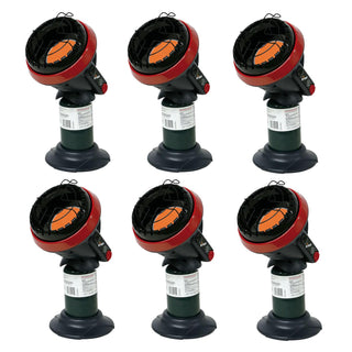 F215100 Portable Little Buddy Propane Heater Bundle by Mr. Heater – Red, Pack of 6, Model AF215100X6