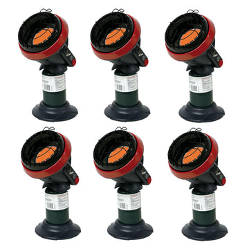 F215100 Portable Little Buddy Propane Heater Bundle by Mr. Heater – Red, Pack of 6, Model AF215100X6