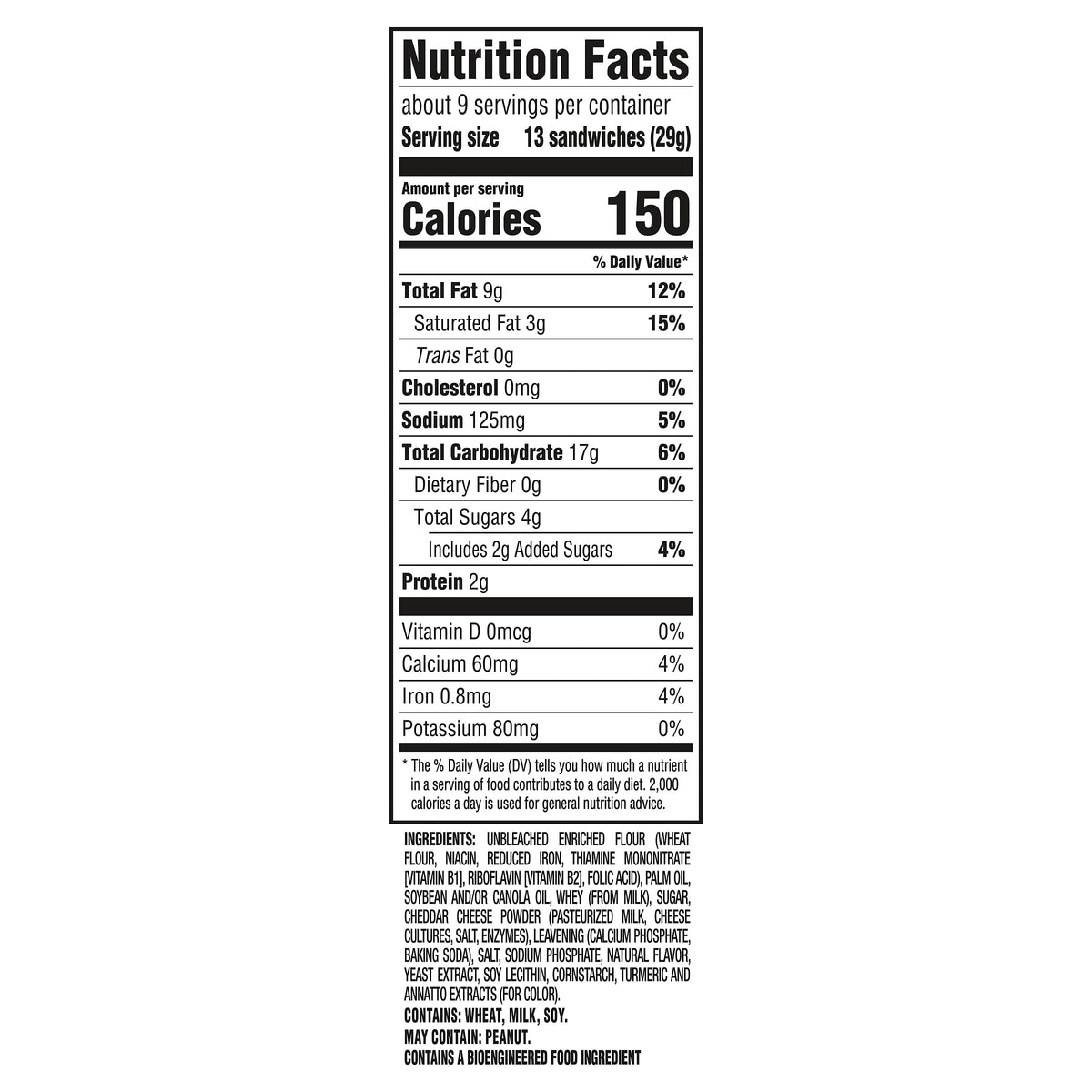 Ritz CHEESE / 8.8 Ounce (Pack of 1) / 1 Sandwich