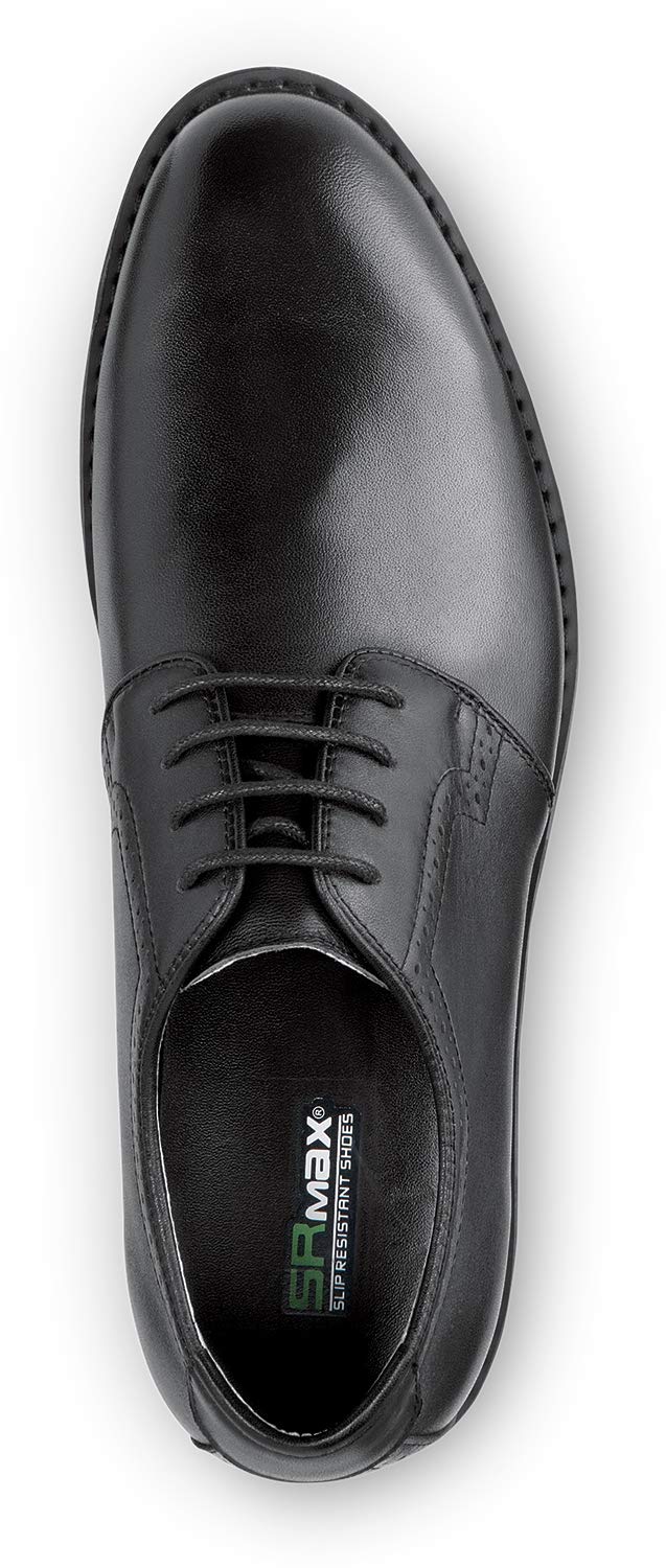 Mens Black Beaufort MaxTrax Soft Toe SRO Dress Shoe 16.0 EW by SR Max – 16 X-Wide, Polyurethane, Black, Model Sr Max Beaufort