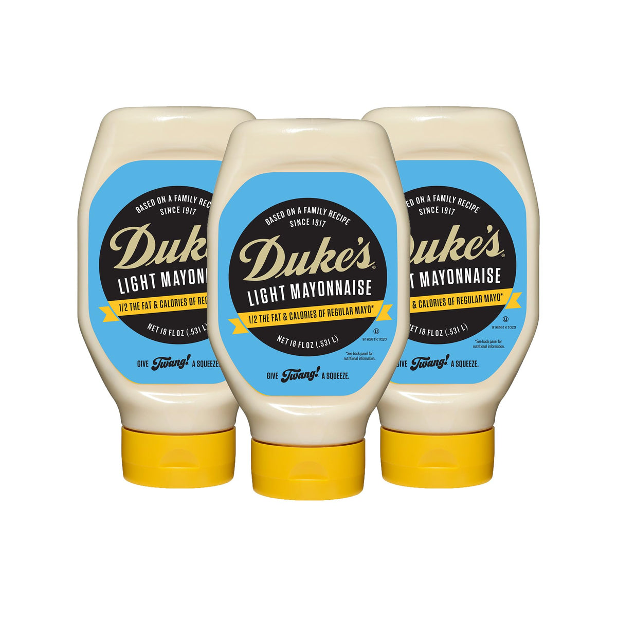 DUKE'S Light Mayo / 18 Ounce (Pack of 3) / 3 Mayonnaise