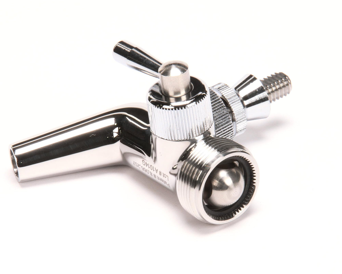 Faucet, Beer, Sanitary, Flow by Perlick – 4 inches, Stainless Steel, Chrome, Model 650SS