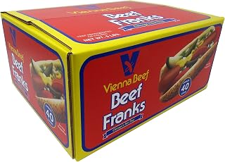 Vienna Beef Vienna® Beef Regular Skinless Franks 6" 8:1 5 lbs. (Approximately 40 Franks)