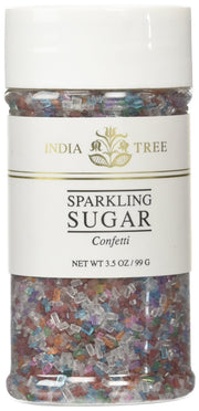 3-1/2-Ounce Sparkling Sugar by India Tree – 3.5 Ounces, rainbow